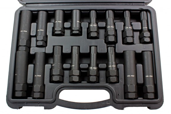 Wielslot demontage set 16-delig